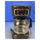Black Programmable Coffee Maker w/ Glass Carafe