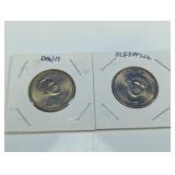 US Presidential $1 Coin Lot - Bush & Jefferson