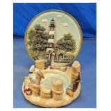 Bodie Island" Lighthouse Lamp & Candle Holder