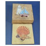 Coastal Decorative Tile Coasters