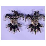 Jester Face Metal Wall Dï¿½cor Pair