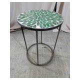 Green Leaf Mosaic Accent Table