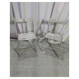 Wood Folding Bistro Chair Set