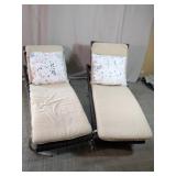 Patio Chaise Lounge Chairs Pair