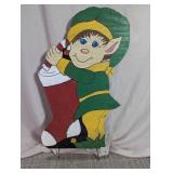 Wooden Christmas Elf Yard Decoration