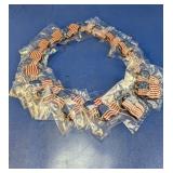Collection of American Flag Keychains Lot