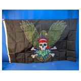 Biker Eagle Skull Motor Cycles Flag Banner