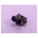 India Amethyst & Garnet Ring