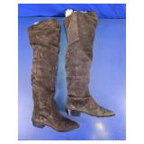 JAZZ Women's Brown Suede Over-the-Knee Boots