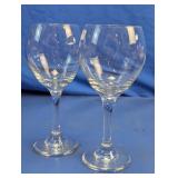 Clear Stemmed Wine Glass