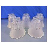 Vintage Frosted Glass Tulip Light Shades