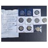 Queen Liz II Coins & Kennedy Half Dollars