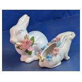 Rabbit Figurine & Planter Set