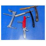 Vintage Straight Razors and Pocket Knives