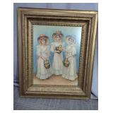 German Art Print Ornate Gilded Wood Frame