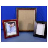 Assorted Tabletop Picture Frames Trio