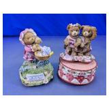 Teddy Bear Wind-Up Music Boxes