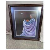 Traci Rabbit Signed Native Art Print Frame