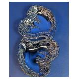 Godinger Silver Art Co. Double Heart Serving Dish