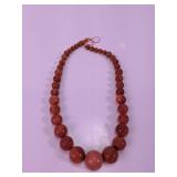 18' Salmon Coral Bead Necklace