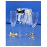 Wedding & 50th Anniversary Champagne Flute Lot