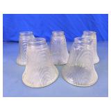 Clear Textured Glass Light Shades