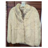 Real White Rabbit Fur Jacques Saint Laurent Coat