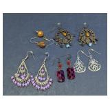 Assorted Dangle Fashion Costume Earrings Lot