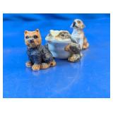 Miniature Animal Figurines Dogs And Toad