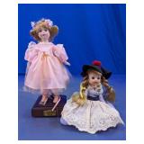 Vintage Collector Dolls with Stands