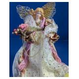 Elegant Porcelain Christmas Angel Tree Topper