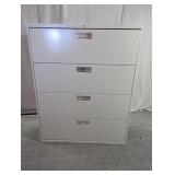 White Hon 4-Drawer Lateral Filing Cabinet 53'H