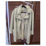 Benmor New York Beige Faux Fur Coat