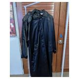 Black Christian Dior full length evening coat Sz 8