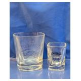 Jack Daniel's Rocks Glass & Shot Glass Duo
