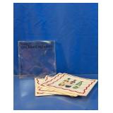 Boston Warehouse Cocktail Squares Wine Coaster Lot