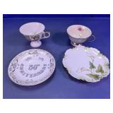Teacups, Anniversary Plate & Dish