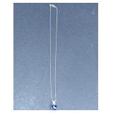 925 Sterling Silver and Tanzanite Necklace