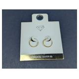 New Lovisa Gold over 925 Silver Hoop Earrings