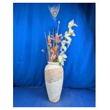 Vase with Faux Floral Arrangement