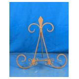 Wrought Iron Fleur-de-Lis Display Easel