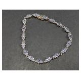 925 Sterling Silver and Tanzanite Bracelet