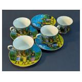Decorative Porcelain Cup & Saucer Set