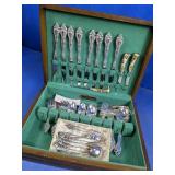 Silver-Tone Flatware Serving Set