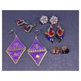 Assorted Fashion Statement Earrings Lot
