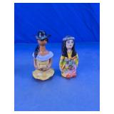 Handcrafted Ceramic Folk Art Figurines