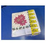 Best Value Elegant Poinsettia Napkins Lot