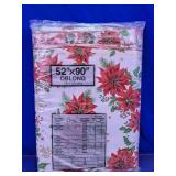 Christmas Poinsettia Tablecloth