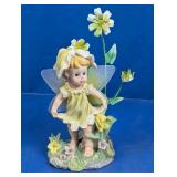 Fairy Figurine With Floral Accents