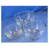 Glass Mixing Bowl Set
